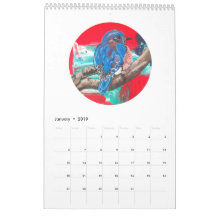 Kalender 2019 - Vögel und Häschen