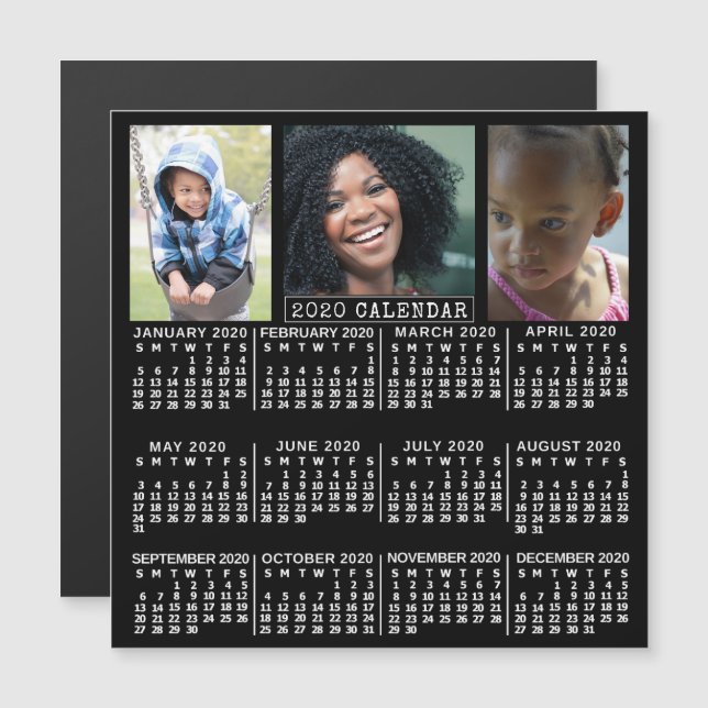 Kalender 2020 (Siehe Beschreibung der neuen Versio Magneteinladung (Vorne/Hinten)