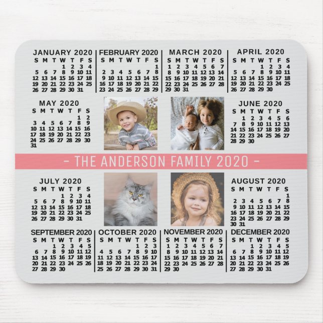 Kalender 2020 (Siehe Beschreibung der neuen Versio Mousepad (Vorne)