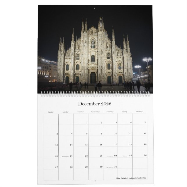 Kalender 2021 - Italien (Dez 2026)