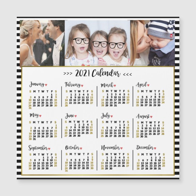 Kalender 2021 (Siehe Beschreibung der neuen Versio Magnetkarte (Vorderseite)