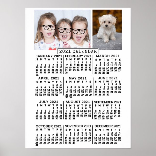 Kalender 2021 (Siehe Beschreibung der neuen Versio Poster (Vorne)