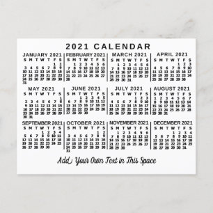 Kalender 2021 (Siehe Beschreibung der neuen Versio Postkarte