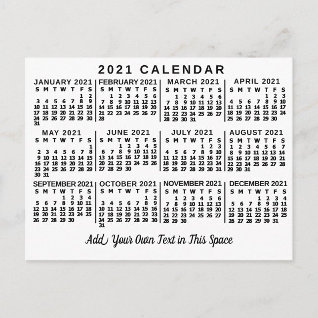 Kalender 2021 (Siehe Beschreibung der neuen Versio Postkarte (Vorderseite)