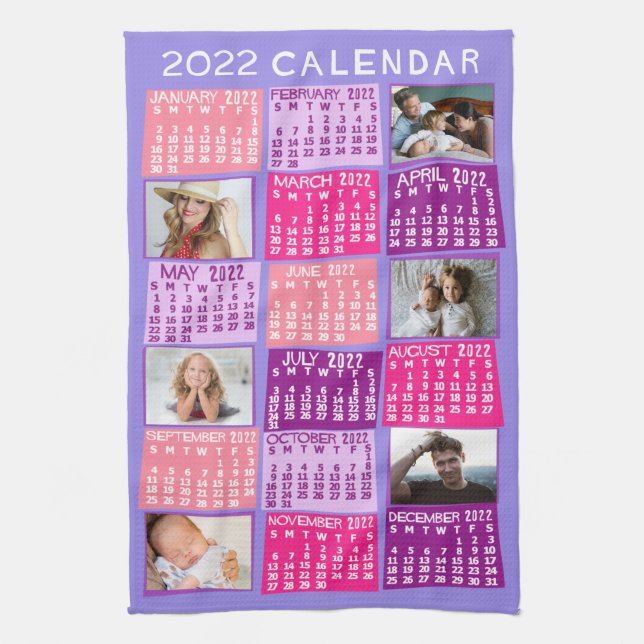 Kalender 2022 (siehe Beschreibung der neuen Versio Geschirrtuch (Vertikal)