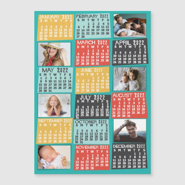 Kalender 2022 (siehe Beschreibung der neuen Versio Magnetkarte (Vorderseite)