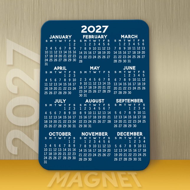 Kalender 2023 - Basisszenario Magnet (Modern 2027 Calendar Magnet)