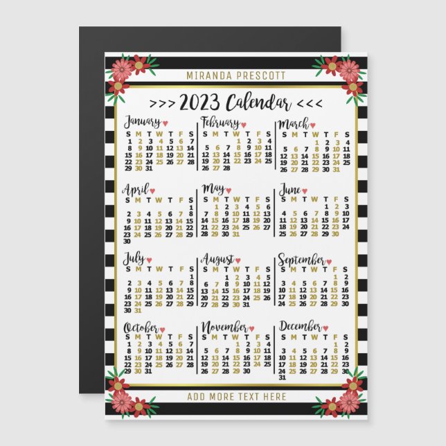 Kalender 2023 (siehe Beschreibung der neuesten Ver Magneteinladung (Vorne/Hinten)