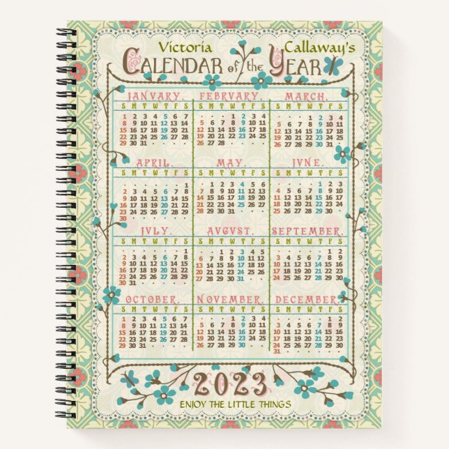 Kalender 2023 (siehe Beschreibung der neuesten Ver Notizbuch (Vorderseite)
