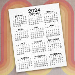 Kalender 2024 für die vollständige Jahresansicht - Flyer<br><div class="desc">Ein einfacher Kalender in Schwarz und Weiß. Eine Standardsuche nach Ihrem Zuhause-Büro oder Schulfach. Ein einfaches volles Jahr auf einen Blick Kalender zu verwenden das ganze Jahr lang.</div>