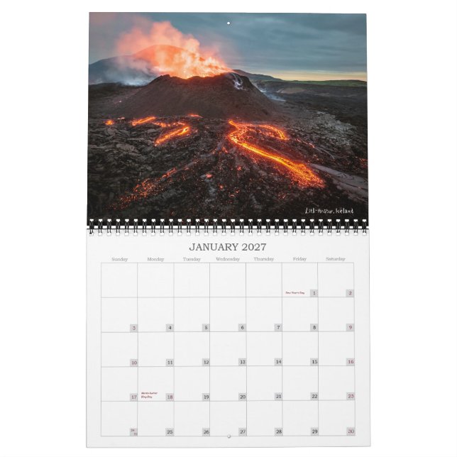 Kalender 2024 für Eis und Feuer (Jan 2027)