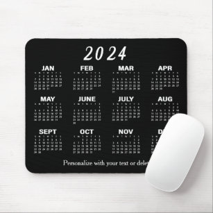 Kalender 2024 - Jahr Mousepad