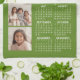 Kalender 2024 mit 4 FotoCollage - grün Geschirrtuch (Gefaltet)