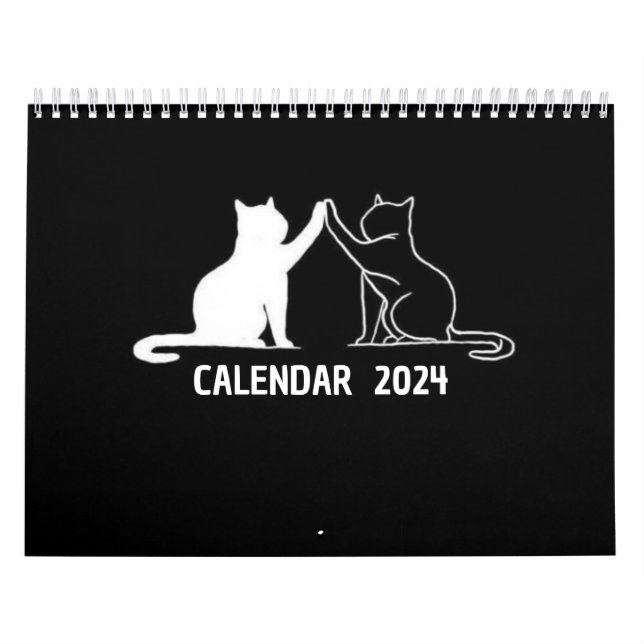 Kalender 2024 - Schwarzweißkalender 2024 (Titelbild)