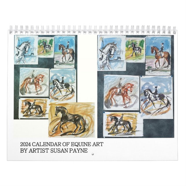Kalender 2024 - Susan Payne Equine Art (Titelbild)