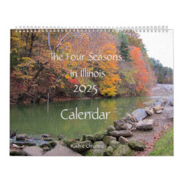 Kalender 2025 Die vier Jahreszeiten in Illinois