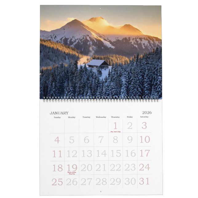 Kalender 2025 Landschaft (Jan 2026)
