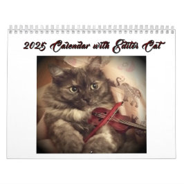 Kalender 2025 mit Editor Cat by RoseWrites
