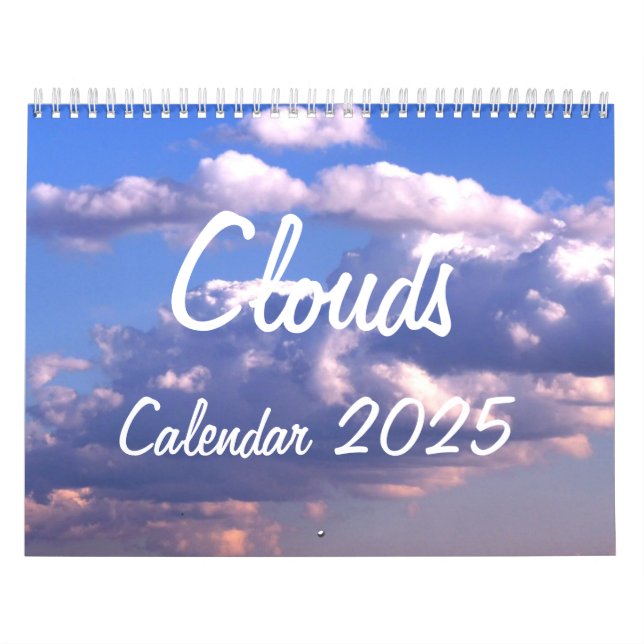 Kalender 2025 mit Wolken (Titelbild)
