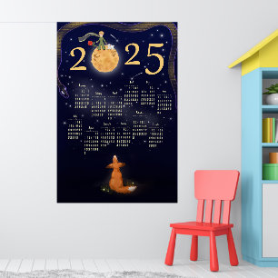 Kalender 2025 Neues Jahr Geschenk. Der kleine Prin Poster
