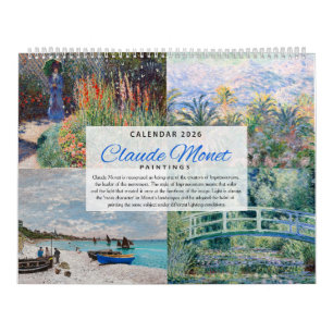 Kalender 2026 - Claude Monet - Impressionismus