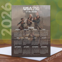 Kalender 2026 - Geist von 76 - Amerikas 250.