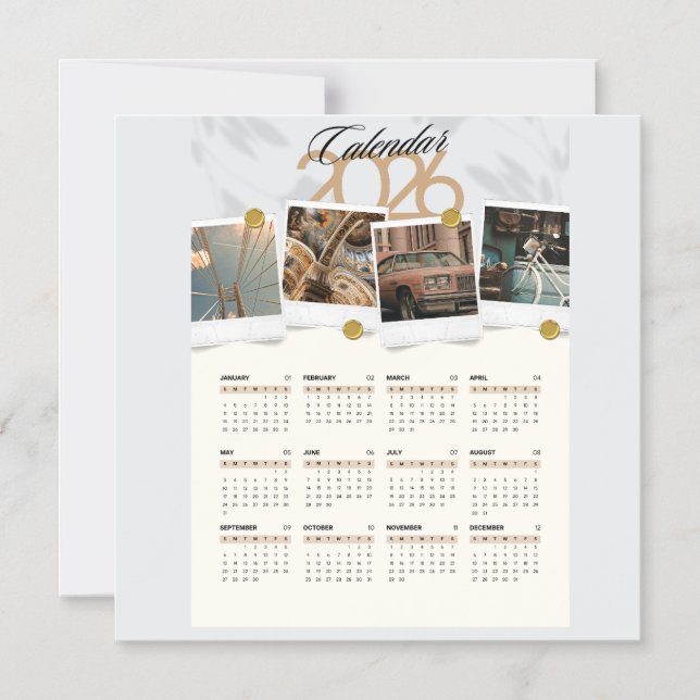 Kalender 2026 magneteinladung (Vorderseite)