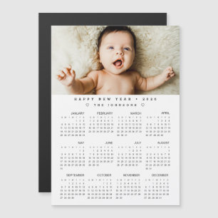 Kalender 2026 mit Foto - Volljährig (magnetisch) Magnetkarte