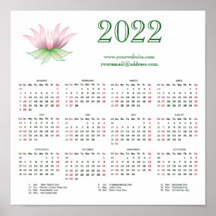 Kalender 202 für Unternehmen, fügen Sie Ihr Logo h Poster