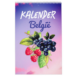 Kalender België Calendrier Belgique 2026 en néer