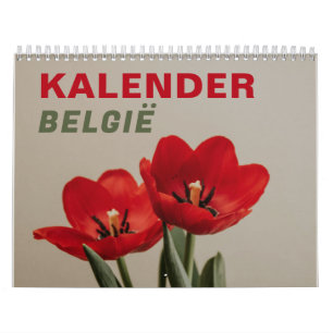 Kalender België Calendrier Belgique 2026 en néer