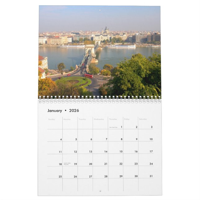 Kalender Budapests, Ungarn 2013 (Jan 2026)