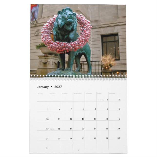 Kalender Chicagos 2012 (Jan 2027)