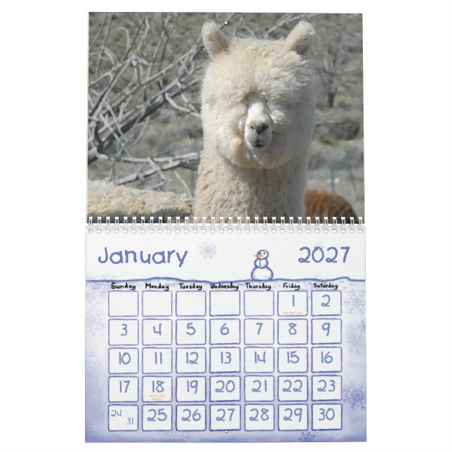 KALENDER DER ALPAKA-LIEBE-2011 (Jan 2027)