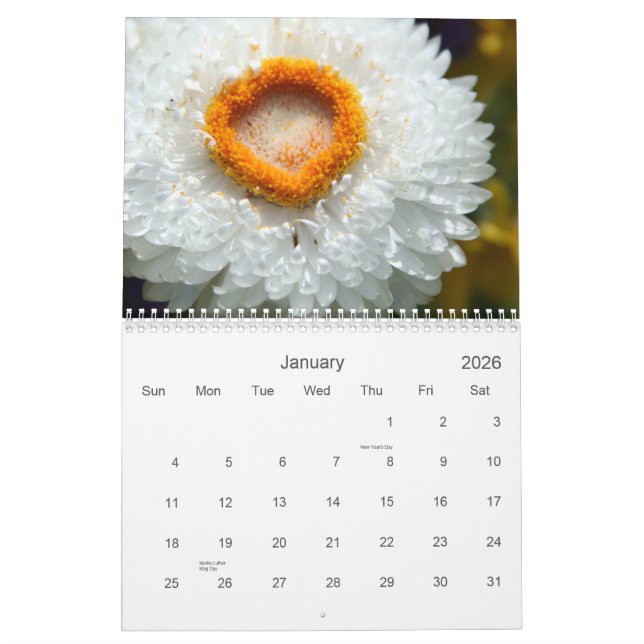 Kalender der Blumen (Jan 2026)