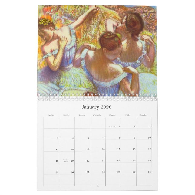 Kalender der Edgar Degas-Ballett-Tänzer-2011 (Jan 2026)