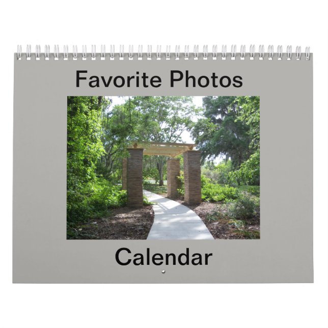 Kalender der Favoriten des sonnigen Fotos (Titelbild)