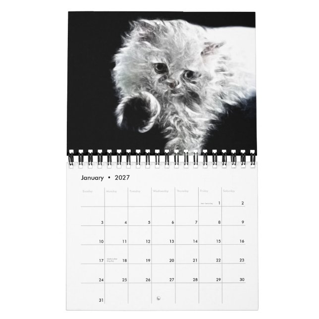 Kalender der Fraktal-Tierporträt-2012 (Jan 2027)