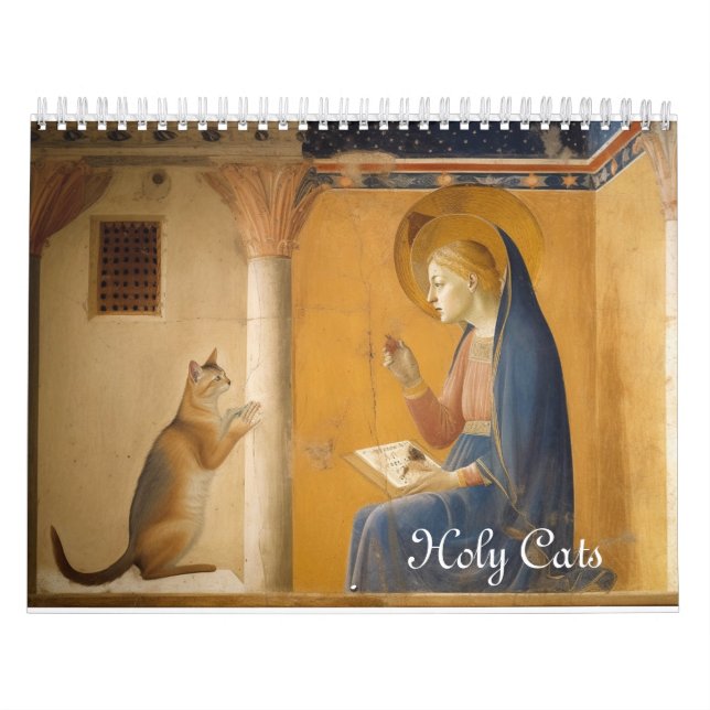 Kalender der heiligen Katzen und Heiligen (Titelbild)