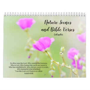 Kalender der Naturszenen und Bibelversionen