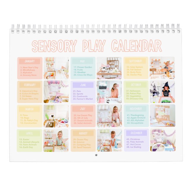 Kalender der sensorischen Wiedergabe (Rückseite)