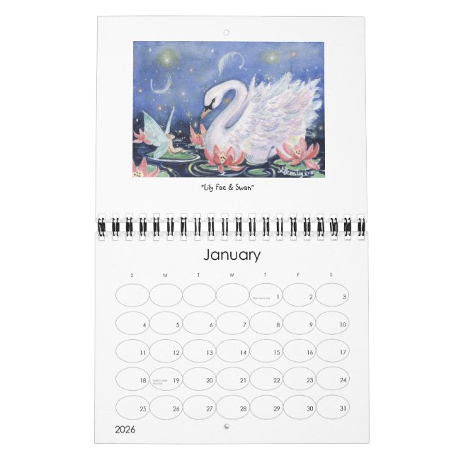 Kalender der Whimsikkreaturen und Magie (Jan 2026)