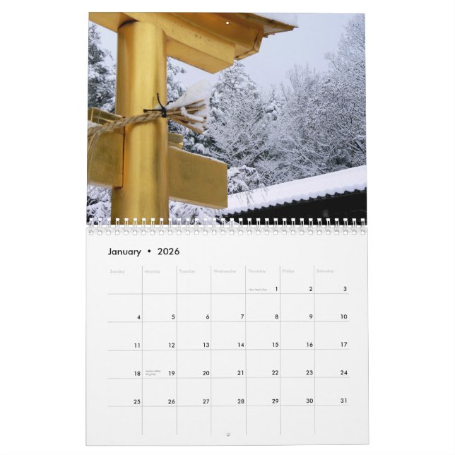 Kalender des Japaners Torii (Jan 2026)