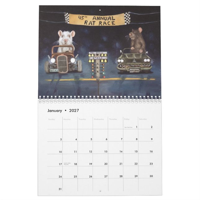 Kalender des Ratten-Rennens 2012 (Jan 2027)