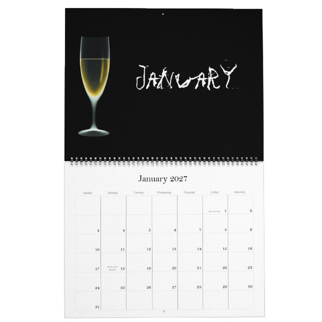 Kalender des Röntgenblick-Skelett-2011 (Jan 2027)