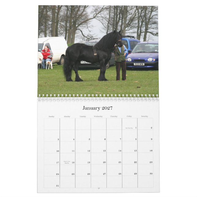 Kalender des Tal-Pony-2010 (Jan 2027)