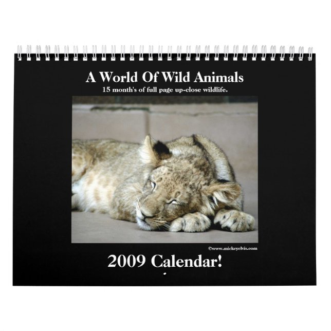 Kalender des wilden Tier-2009! (Titelbild)
