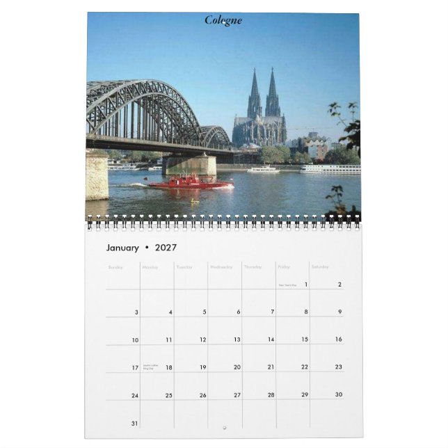 Kalender Deutschlands 2012 (Jan 2027)