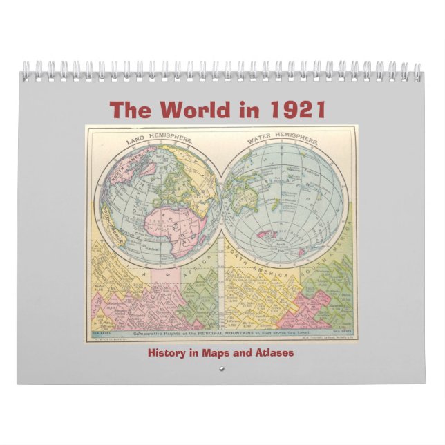 Kalender: Die Welt im Jahre 1921 Kalender (Titelbild)