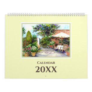 Kalender Englisch Landscape Aquarellbilder
